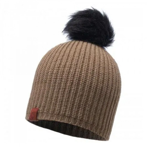 Шапка Buff Knitted Hat Adalwolf, Brown Taupe - фото