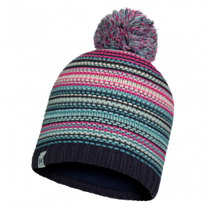 Шапка дитяча Buff Junior Knitted & Fleece Hat Amity, Night Blue - фото