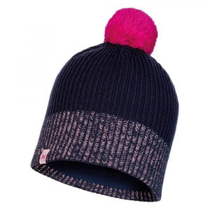 Шапка дитяча Buff Junior Knitted & Polar Hat Audny, Night blue - фото
