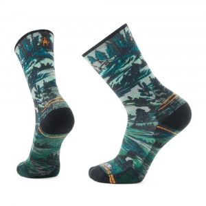 Шкарпетки чоловічі Smartwool Hike Light Cushion Campground Print Crew - фото