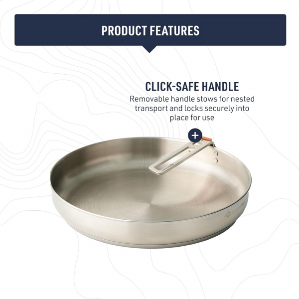 Сковорідка Sea to Summit Detour Stainless Steel Pan 10'' - фото