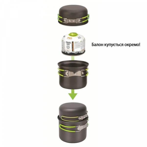 Набір алюмініевого посуду Pinguin Solo Alu - фото