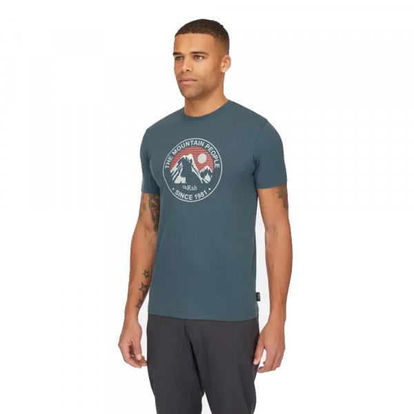Футболка чоловіча Rab Stance Alpine Peak - фото