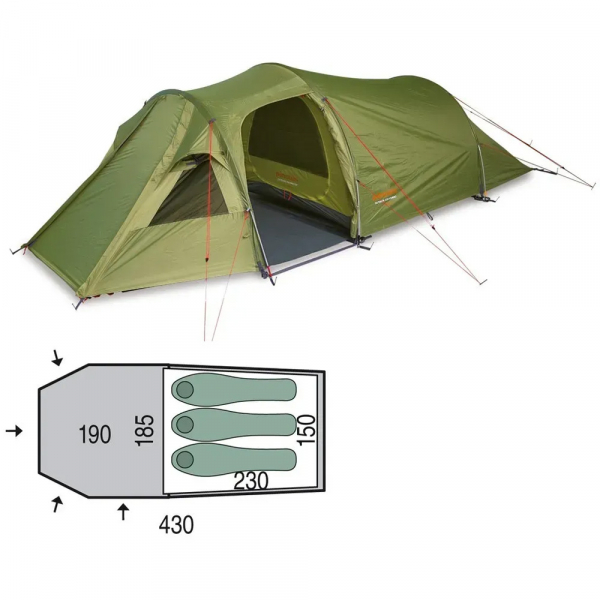 Намет 3-місний Pinguin Storm 3 - фото-1
