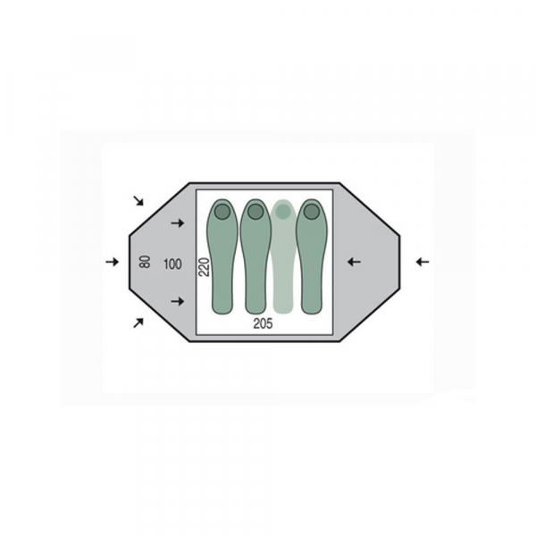 Намет 3-4-місний Pinguin Taifun 3 - фото