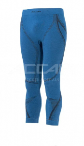 Ergowool термоштани 3/4 чоловічі, Blue/Black, M/L - фото