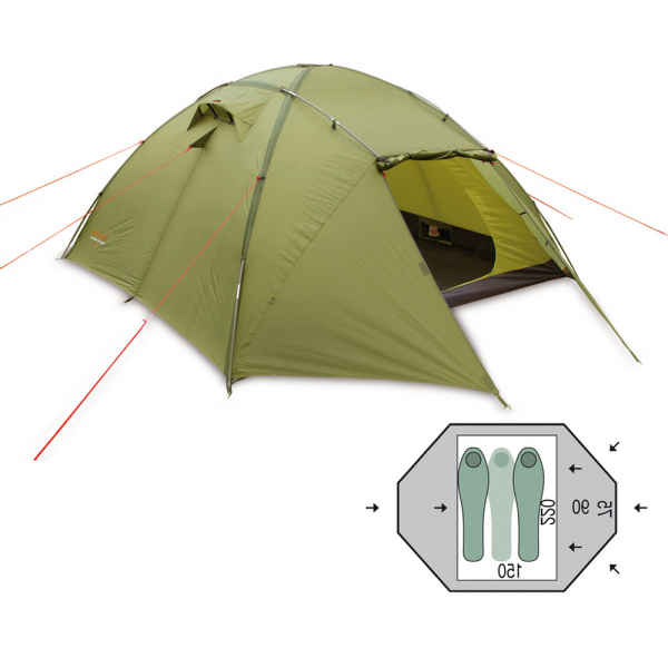 Намет 2-3-місний Pinguin Tornado 2 - фото-1