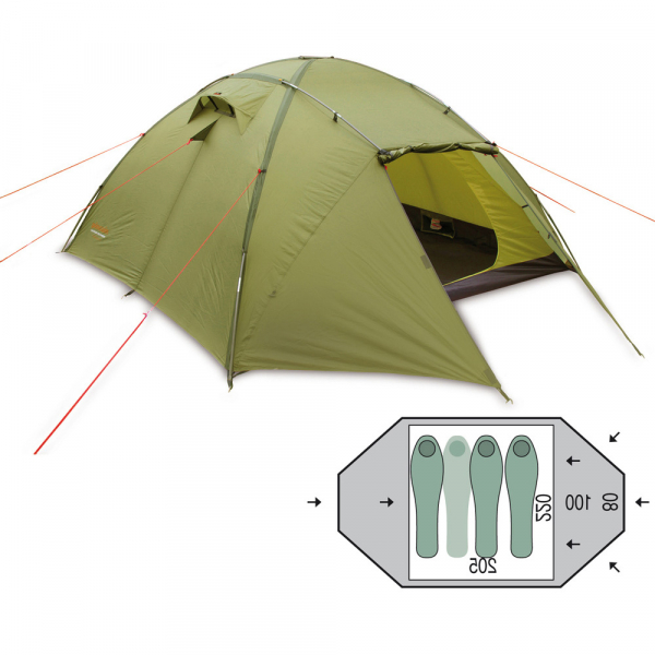 Намет 3-місний Pinguin Tornado 3 - фото-1