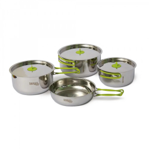 Набір сталевого посуду Pinguin Trio S 18/16/14 - фото