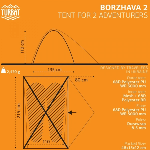 Намет Turbat Borzhava 2 - фото