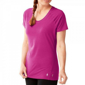Футболка жіноча Wm's Merino 150 Baselayer Pattern Short Sleeve Berry - фото