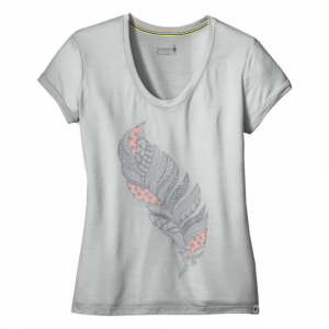 Футболка жіноча Wm's Merino 150 Feather Tee Pebble Gray - фото