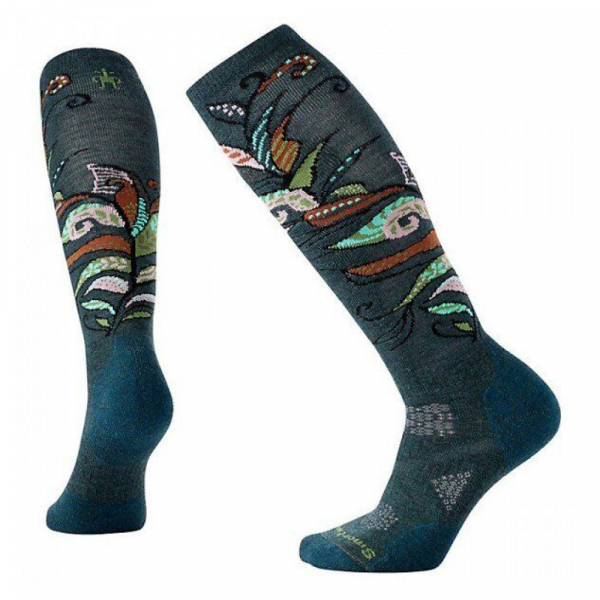 Шкарпетки жіночі Wm's PhD Ski Medium Pattern Aubergine - фото-1