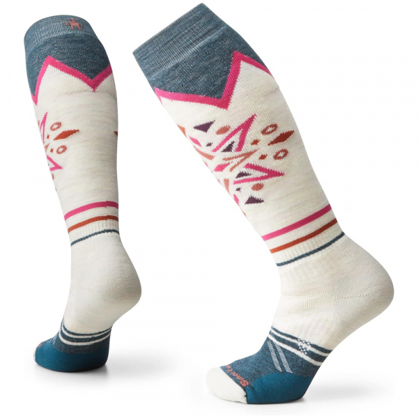 Шкарпетки жіночі Women's Performance Snow Full Cushion Traced Dahlia Pattern OTC Moonbeam - фото-1