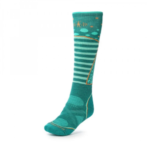 Шкарпетки жіночі Women's PhD Ski Medium Pattern Mediterranean Green - фото