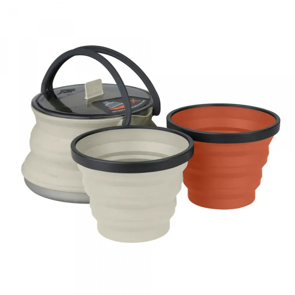 Набір кастрюля + 2 стакана X-Set 11 (Sand Kettle, Sand Mug, Rust Mug) - фото-1