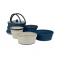 Набір посуду X-Set 12 (Navy Kettle, Navy Bowl & Mug, Sand Bowl & Mug) - фото-1