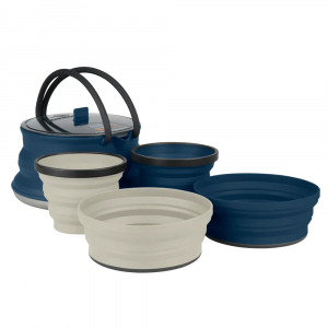 Набір посуду X-Set 12 (Navy Kettle, Navy Bowl & Mug, Sand Bowl & Mug) - фото