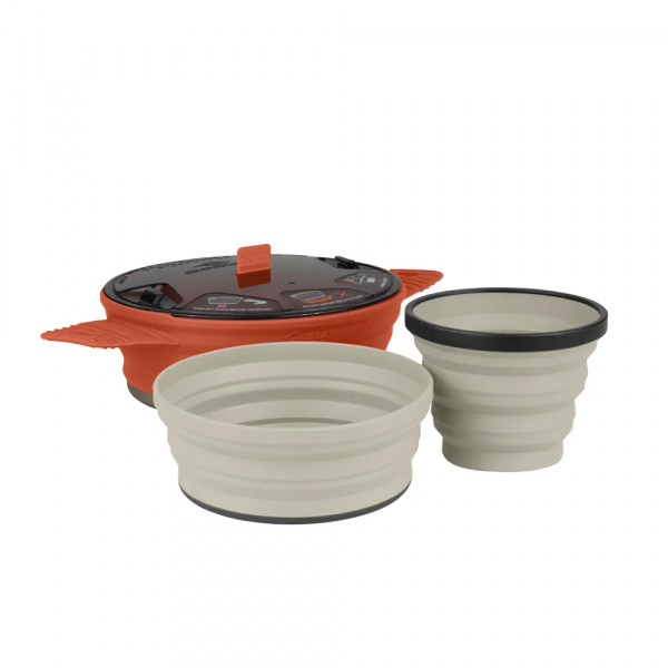 Набір посуду X-Set 21 (Rust Pot, Sand Bowl, Sand Mug) - фото