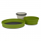 Набір посуду X-Set 3 (Black Pouch, Olive Plate, Olive Bowl, Sand Mug) - фото-1