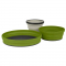 Набір посуду X-Set 3 (Black Pouch, Olive Plate, Olive Bowl, Sand Mug) - фото-1