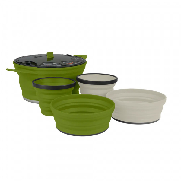 Набір посуду X-Set 31 (Olive Pot, Olive Bowl & Mug, Sand Bowl & Mug) - фото